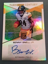 2019 Panini Donruss Elite Turn of the Century /199 Benny Snell Jr Rookie Auto RC