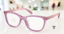 COACH HC6235F 5823 Transparent Amethyst Demo Lens 55 mm Women's Eyeglasses