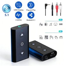 GTMEDIA Wireless Bluetooth 5.1 Audio Transmitter Receiver Adapter for Airplane