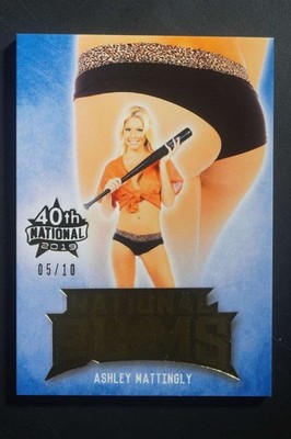 2019 Benchwarmer National Bums Ashley Mattingly Gold /10 40th National DZ2231