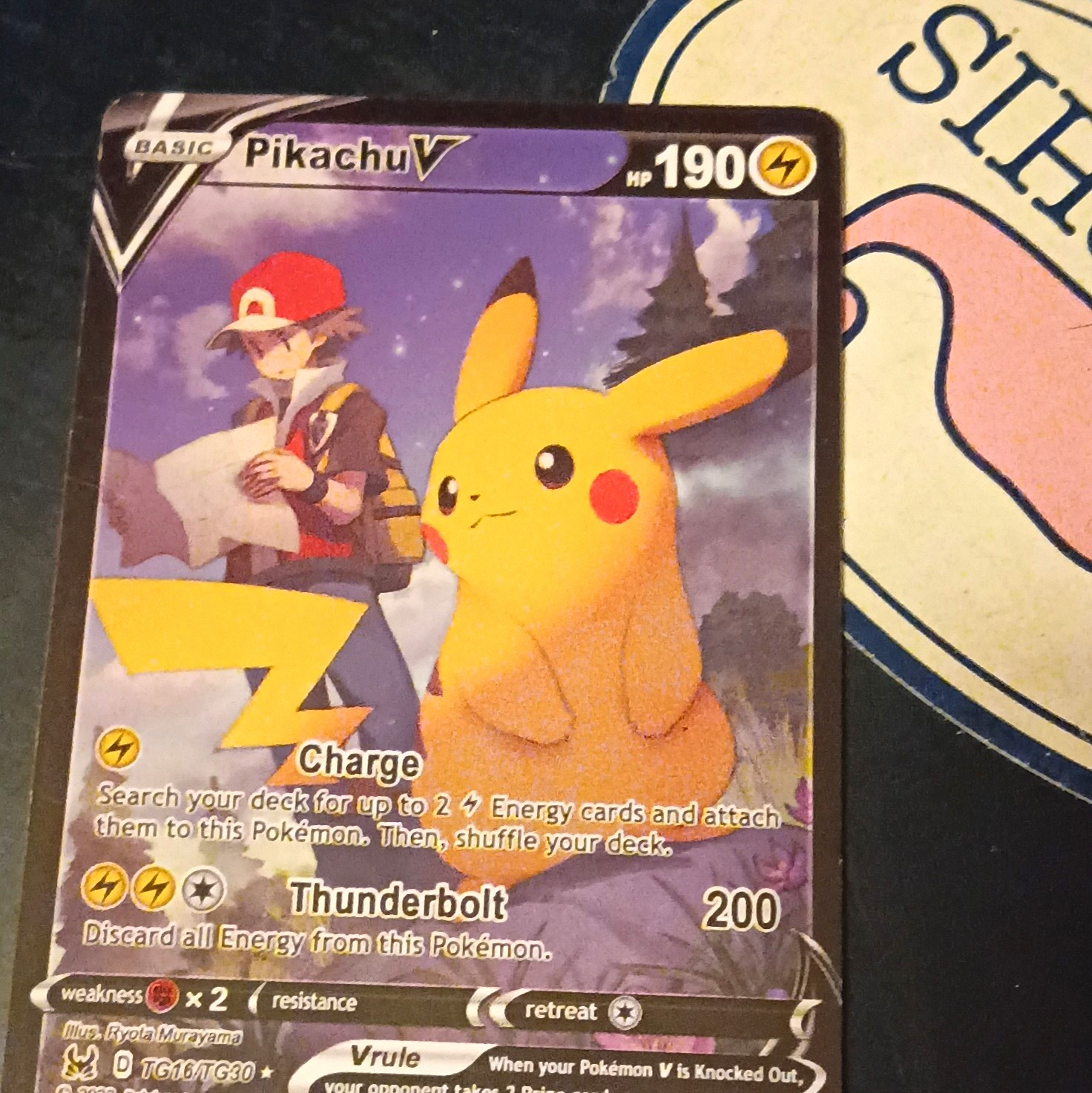 Pikachu V TG16/TG30 Lost Origin Trainer Gallery Full Art Holo UR EN 190HP