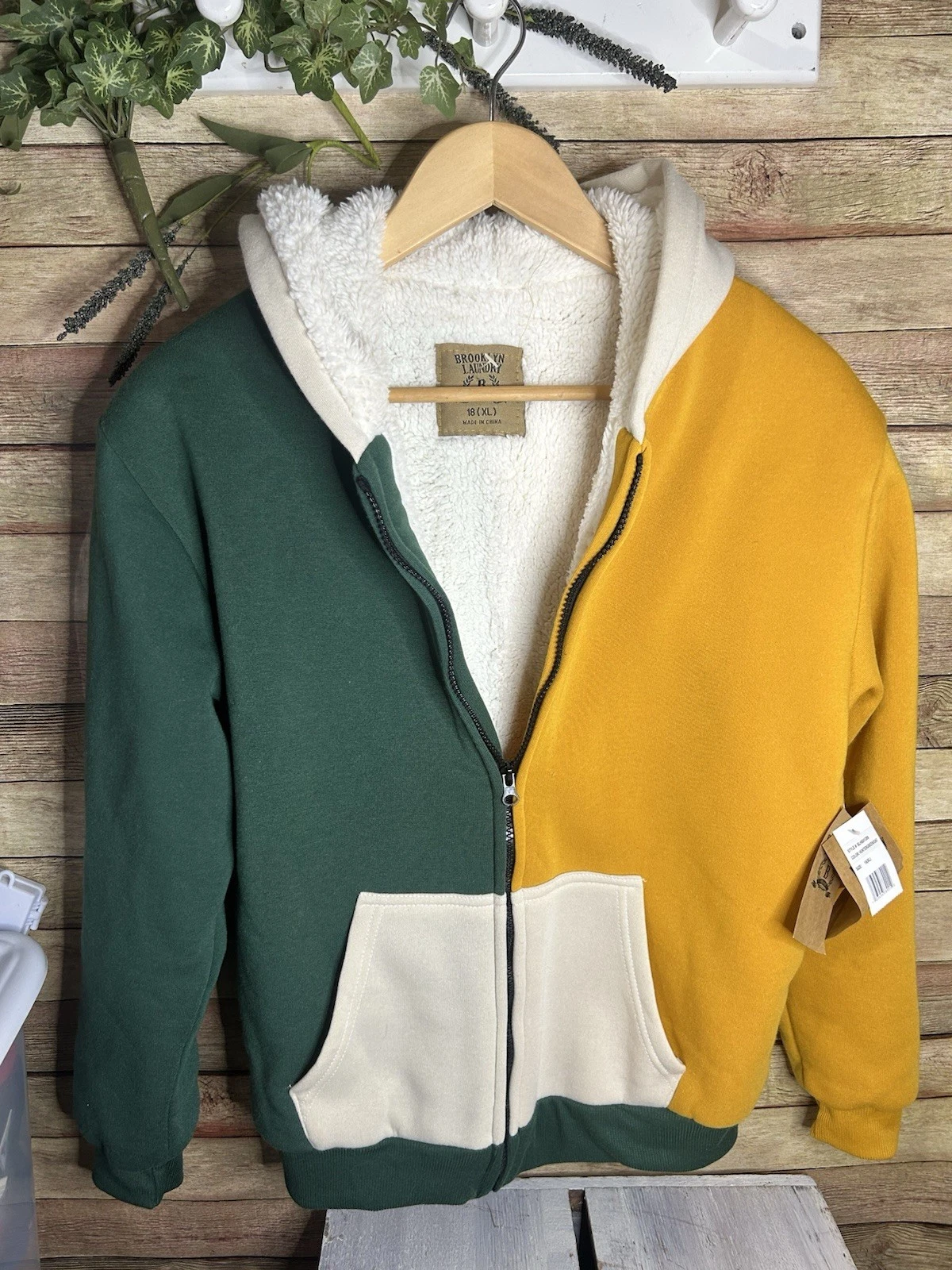 Brooklyn Laundry Fleece Lined Full Zip Sweater Jacket NWT Men’s/Women’s Size XL