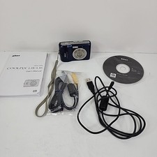 Nikon COOLPIX L18 8.0MP Digital Camera - Blue 22-338 for Parts READ 