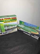 Vintage BP Gas Station Model Kit + Toy Tanker Truck Lights & Sound NOS