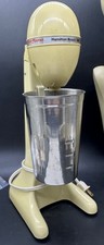 VINTAGE HAMILTON BEACH MILKSHAKE MIXER MODEL 727 ALMOND WORKING FINE