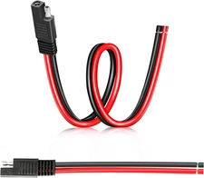 SAE Extension Cable 1FT, 12AWG Heavy Duty Pure Copper SAE Connector Quick Connec