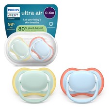Philips Avent Ultra Air Soothers - Orthodontic Design, for Babies 0-6 Month