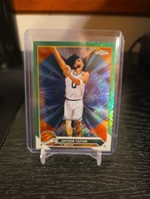 2023-24 Topps Chrome - Jayson Tatum #164 Green Topps Refractor
