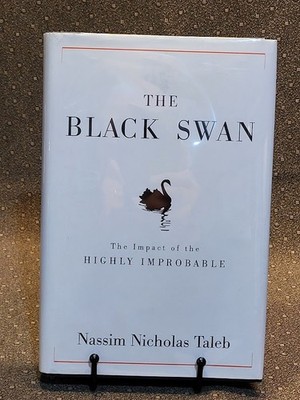 NASSIM NICHOLAS TALEB, THE BLACK SWAN,  HC DJ First Ed & Print Like New RARE