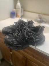 Balenciaga Track Black Low Top Lace Up Mens A...
