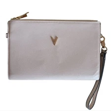 vanessa williams lush collection clutch wristlet creamy off white