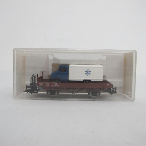 Fleischmann K-835253 DB Niederbordwagen X05 + Kühl LKW H0 Vintage OVP | Zustand: Gebraucht