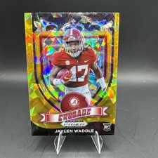 2021 Panini Prizm Draft Picks Crusade JAYLEN WADDLE RC Orange Cracked ICE Prizm