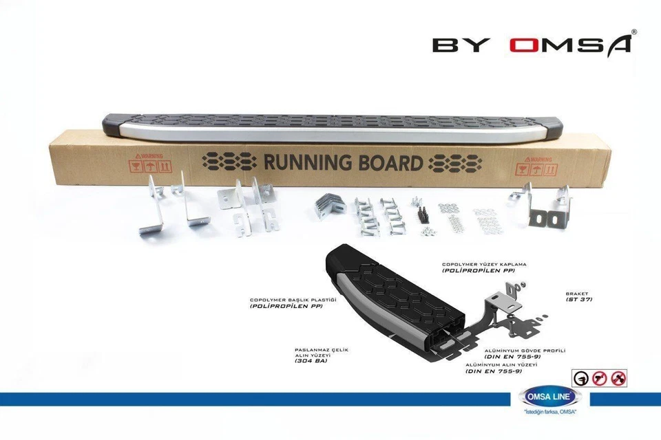 FIT FOR HYUNDAI CRETA RUNNING BOARD SIDE GUARD PROTECTOR NERF 2016-2019 - Image 4 of 4