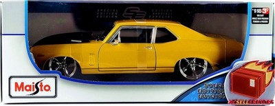 MAISTO 1:18 Model Special Edition 1970 Chevrolet Nova SS Coupe   Yellow  