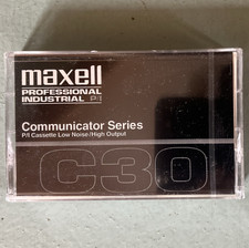 Maxell Communicator Series C30 Blank Cassette Tape. Brand new - lot of Five 5