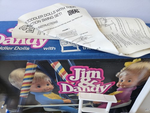 IDEAL JIM AND DANDY DOLLS VTG 1985 SWING SET OLD STOCK RARE NOS NIB - Picture 5 of 23
