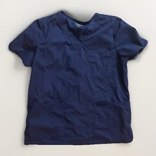 SCRUB STAR Indigo Blue Scrub Top Size Small S