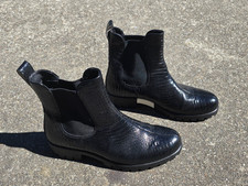ECCO Womens Modtray Chelsea Boot Black Croc L...
