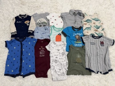 Carter's 3-6/6 Months Baby Boy Clothing Lot - 13 Pieces L5