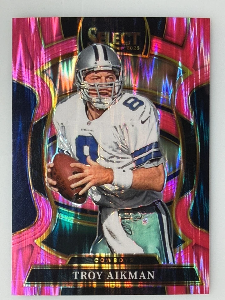 Troy Aikman - Dallas Cowboys - Pink Prizm - Panini Select 2025 - Bild 1 von 1