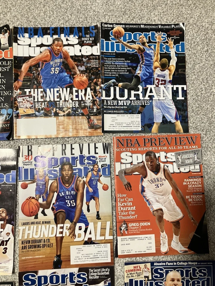Sports Illustrated NBA Thunder & Mavericks Pack - 9 revistas - Durant, Kidd, etc. Foto 3 de 4