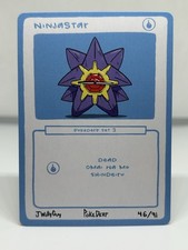 STARMIE x NINJASTAR 46/91 JWILLY POKEDERP POKEMON CARD PSA BGS CGC TCG TAG