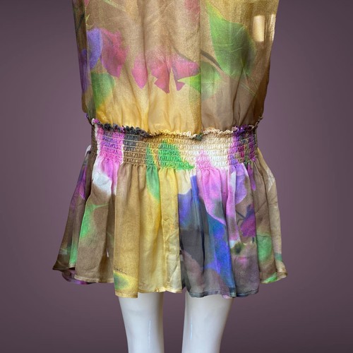 Roberto Cavalli Class Vintage Multicolor Mesh TUNIC DRESS Size S - Picture 10 of 15