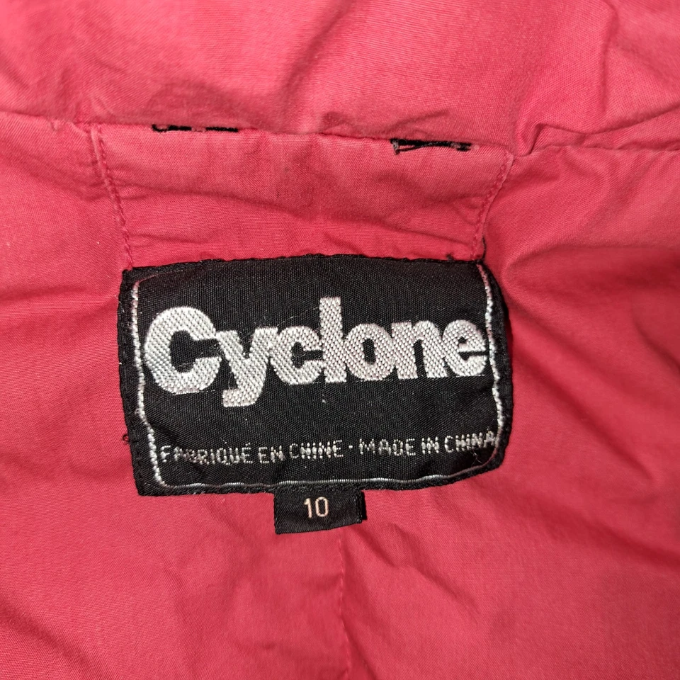 Vintage Cyclone Goose Down Blend Filled Long Winter Coat Size 10 - Image 2 of 4