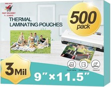 Hojas para laminar, paquete de 500 bolsas para laminador t rmico, con capacidad