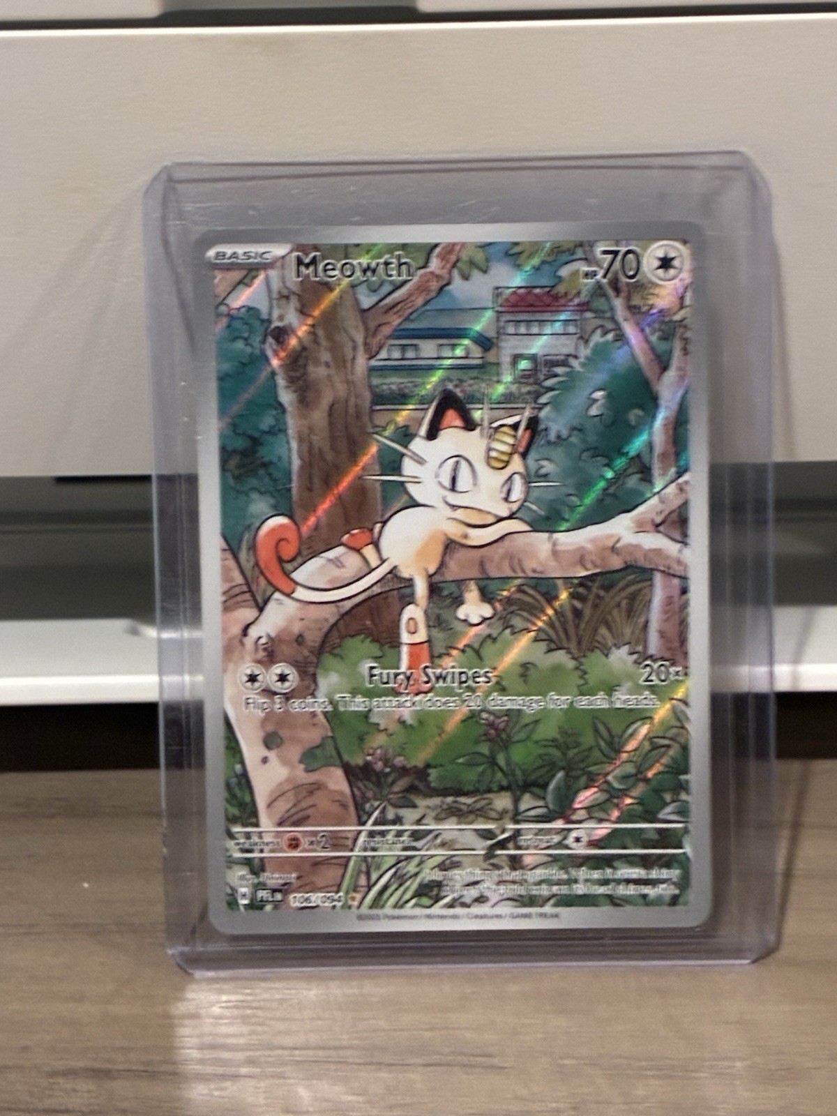 Pokemon Meowth (106/146) Phantasmal Flames NM HOLO