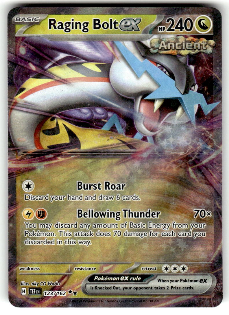 Pokemon TCG Temporal Forces #123/162 Raging Bolt EX NM