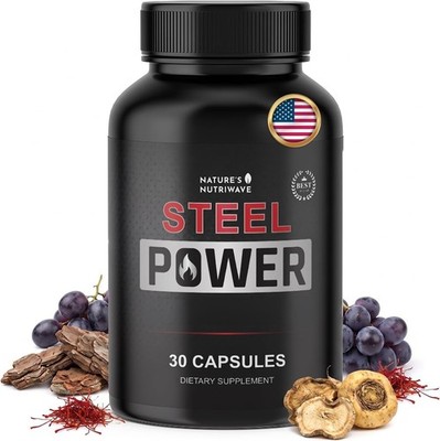 Nature's Nutriwave Steel Power L-Citrulline, L-Carnitine & Maca - 30 Ct