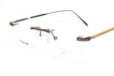 Beverly Hills Polo Club BHPC 3155 Eyeglasses Ruthenium Gold C17 Authentic 46mm