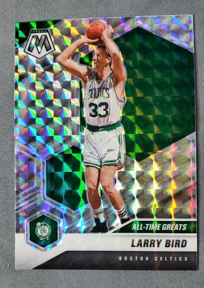 2020-21 Panini Mosaic - All-Time Greats Larry Bird #295 Silver Prizm