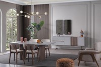 Esszimmer Set Essgarnitur Gruppe Tisch StüHle 8Tlg. Modern MöBel Essgruppe