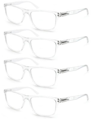 Large Reading Glasses Mens Oversized Wide Readers 1.50 Lightweight Clear Magn...
