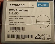 LEUPOLD VX-Freedom Hunting Scope 3-9X50MM FIREDOT Twilight Reticle 177228 Sealed