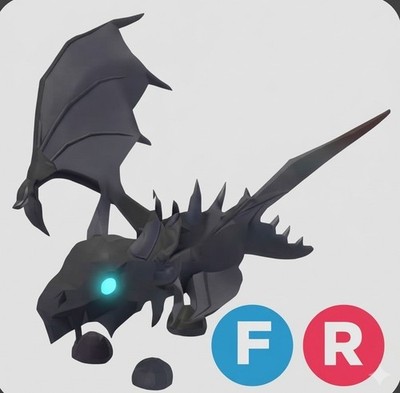 Shadow Dragon Fly Ride (FR) Adopt Me! READ Description!