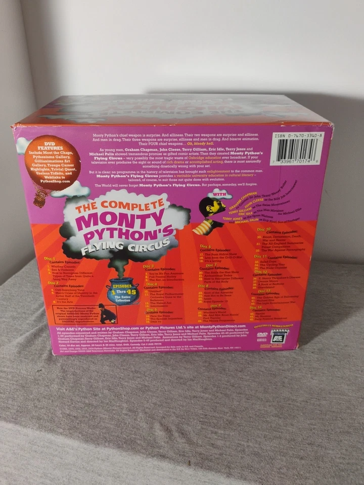 The Complete Monty Python's Flying Circus 14 DVD Box Set *PRE-OWNED* NICE SHAPE  - Image 4 of 4