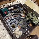 Vintage G.I. Joe Lot Footlocker + Accessories Weapons Uniform Boots Helmet EUC