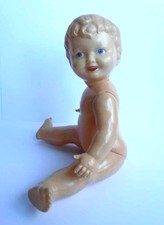 1950s USSR Russian Soviet CELLULOID OHK Toy Doll Little BABY GIRL Pups