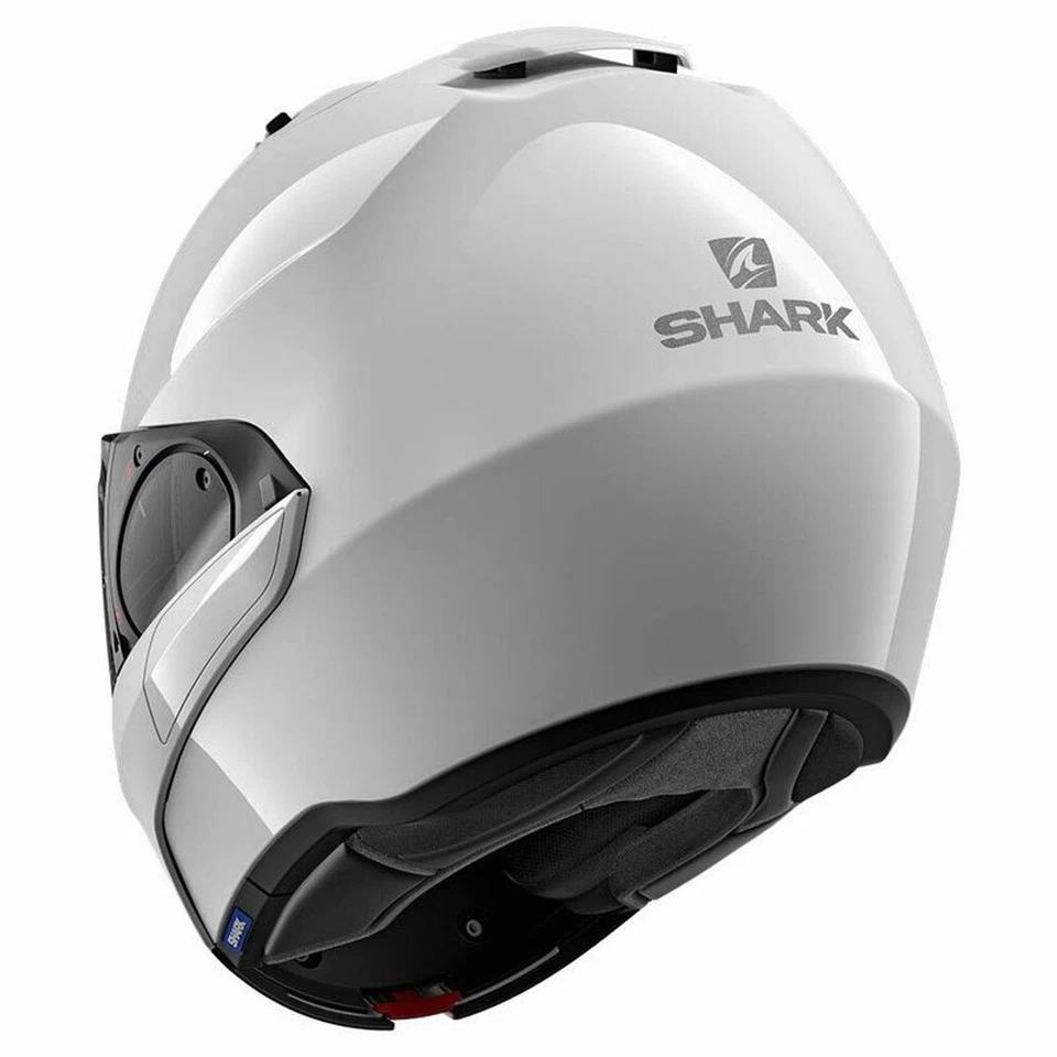 Casco de motocicleta Open Box Shark Evo ES blanco cara completa talla grande Foto 2 de 4