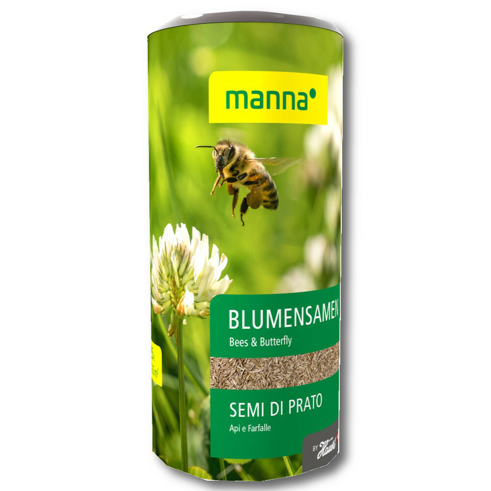 Graines de fleurs abeilles et papillons Manna 85g mélange pour prairie sauvage