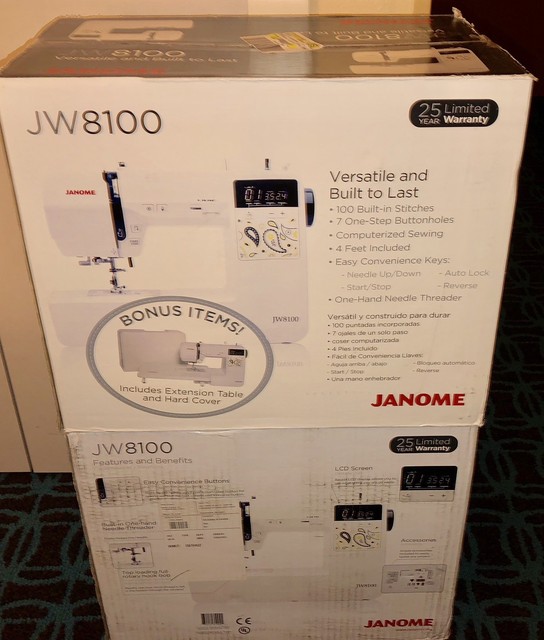 Janome Jw8100 Fully Featured Computerized Sewing Machine 100 Stitches