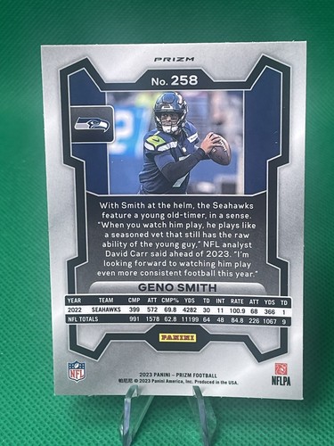 GENO SMITH #258 2023 PANINI PRIZM SEAHAWKS NEON GREEN PULSAR - Picture 2 of 2