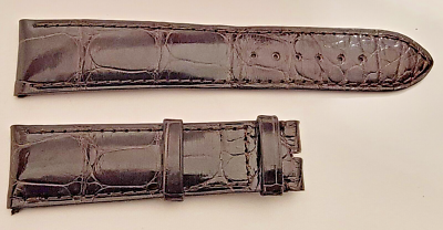 Authentic Camille Fournet Paris Dark Brown leather watch strap 21