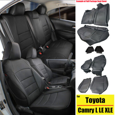 (All inclusive Custom) 5-Seat Covers For Toyota Camry L LE XLE  2012-2017 Black
