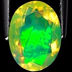 1.88 Ct Natural Ethiopian Faceted Opal Gemstone Multi Color Oval Cut — photo 2
