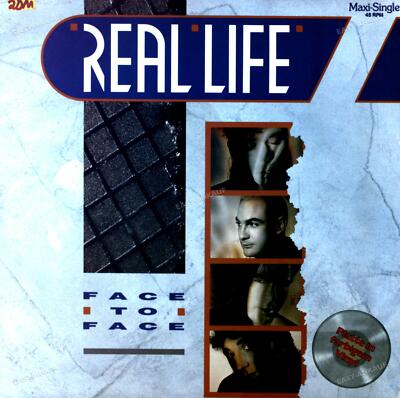 Real Life - Face To Face Maxi Coloured Vinyl (VG+/VG+) '